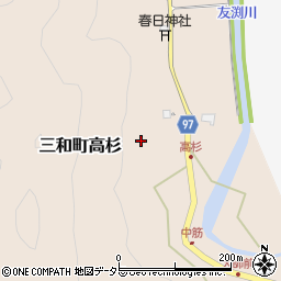 京都府福知山市三和町高杉393周辺の地図