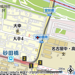 ＨｏｎｄａＣａｒｓ名古屋東砂田橋店周辺の地図