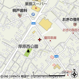 富士信用金庫厚原支店周辺の地図
