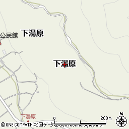 岡山県真庭市下湯原周辺の地図