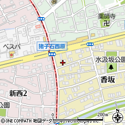 愛知県名古屋市名東区香坂124周辺の地図