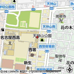 名古屋市役所　教育委員会天神山地域スポーツセンター周辺の地図