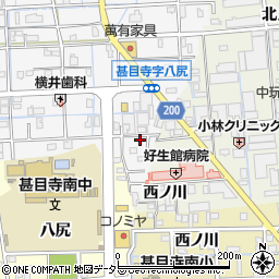 愛知県あま市甚目寺八尻129-2周辺の地図