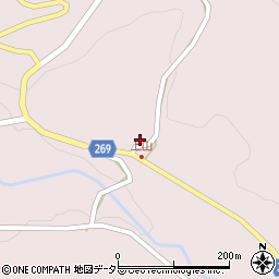 島根県雲南市吉田町上山212周辺の地図