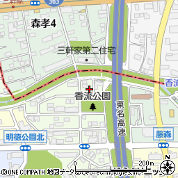 愛知県名古屋市名東区藤森西町202-4周辺の地図