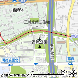 愛知県名古屋市名東区藤森西町202-3周辺の地図