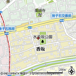 愛知県名古屋市名東区香坂608周辺の地図