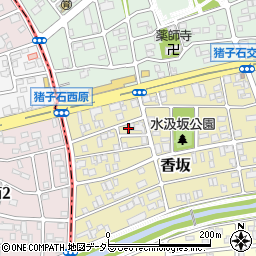 愛知県名古屋市名東区香坂203周辺の地図