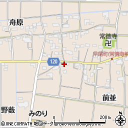 愛知県愛西市早尾町前並115周辺の地図