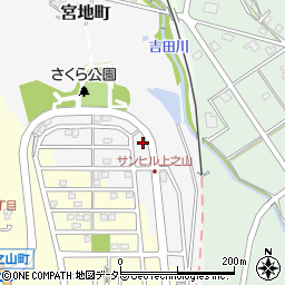 愛知県瀬戸市宮地町104-64周辺の地図