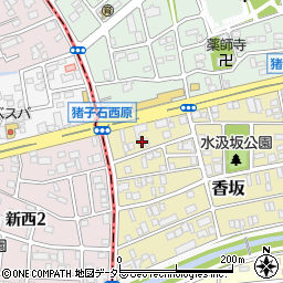愛知県名古屋市名東区香坂121周辺の地図