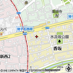 愛知県名古屋市名東区香坂120周辺の地図