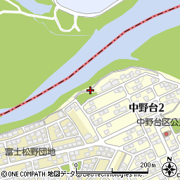 中野台西公園周辺の地図