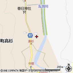 京都府福知山市三和町高杉74周辺の地図