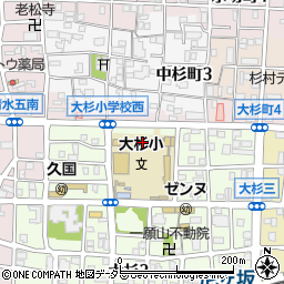 名古屋市立大杉小学校周辺の地図