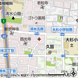名宝住宅周辺の地図
