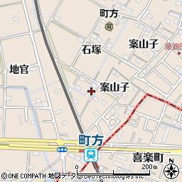 愛知県愛西市町方町石塚周辺の地図