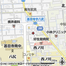 愛知県あま市甚目寺八尻98周辺の地図