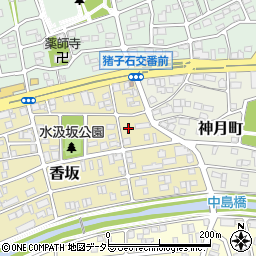 愛知県名古屋市名東区香坂1217-2周辺の地図