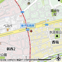 愛知県名古屋市名東区香坂102周辺の地図