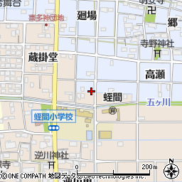 愛知県津島市寺野町高瀬18周辺の地図