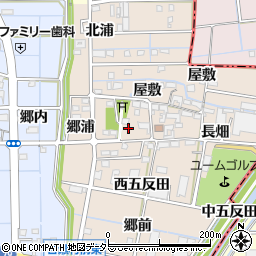 愛知県愛西市千引町屋敷3周辺の地図