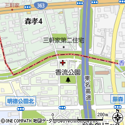 愛知県名古屋市名東区藤森西町201周辺の地図