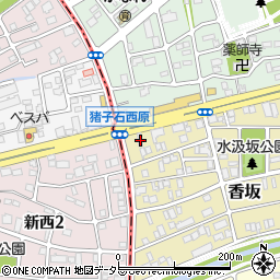愛知県名古屋市名東区香坂103周辺の地図
