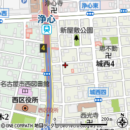 名古屋浄心郵便局周辺の地図