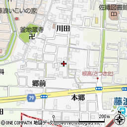 愛知県愛西市根高町周辺の地図