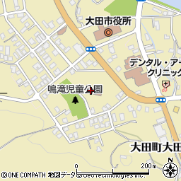 大田市役所　教育研修センター周辺の地図