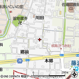 愛知県愛西市根高町周辺の地図