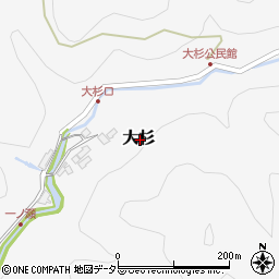 滋賀県犬上郡多賀町大杉周辺の地図