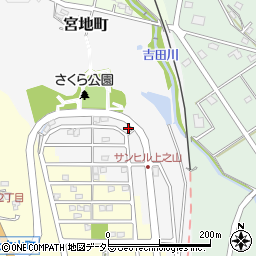 愛知県瀬戸市宮地町104-18周辺の地図