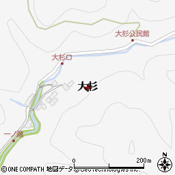 滋賀県多賀町（犬上郡）大杉周辺の地図