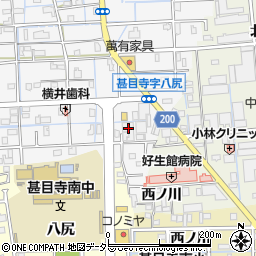 愛知県あま市甚目寺八尻103周辺の地図