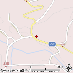 島根県雲南市吉田町上山79周辺の地図