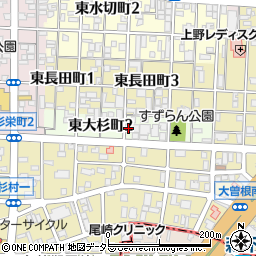 愛知県名古屋市北区東大杉町周辺の地図