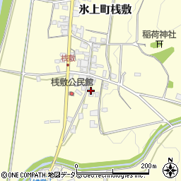 兵庫県丹波市氷上町桟敷531周辺の地図