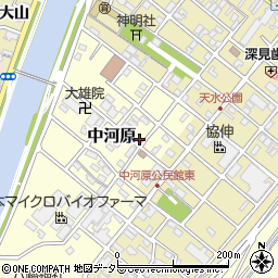 愛知県清須市中河原60周辺の地図