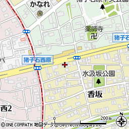 愛知県名古屋市名東区香坂109周辺の地図