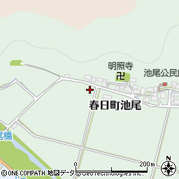 兵庫県丹波市春日町池尾周辺の地図