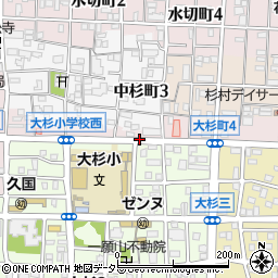 愛知県名古屋市北区大杉町3丁目周辺の地図