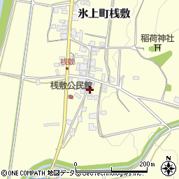 兵庫県丹波市氷上町桟敷534周辺の地図