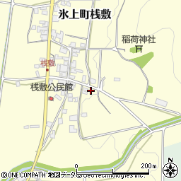 兵庫県丹波市氷上町桟敷542周辺の地図