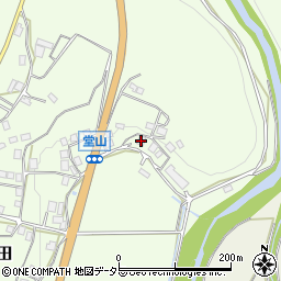 京都府京丹波町（船井郡）富田（堂山）周辺の地図
