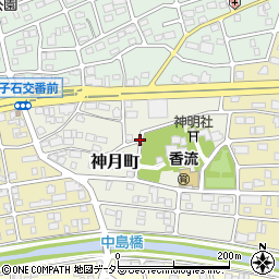愛知県名古屋市名東区神月町周辺の地図
