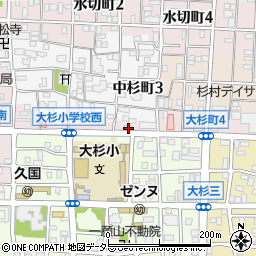 愛知県名古屋市北区大杉町3丁目43周辺の地図