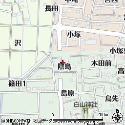 愛知県あま市篠田（陰島）周辺の地図