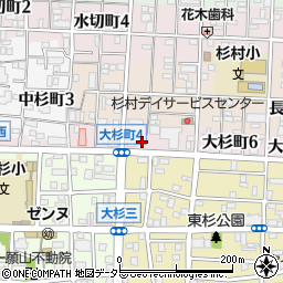 愛知県名古屋市北区大杉町周辺の地図